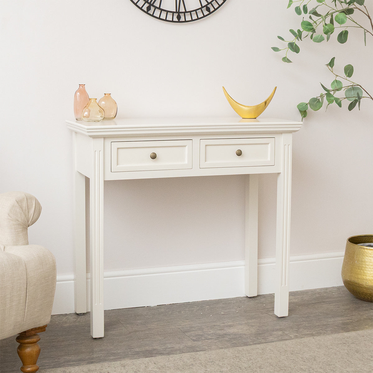 beach dressing table Small Ivory Console Vendors Sullivan . Retail New England Coastal Color:Iron Tricia Formal Glitter A-Line Modal This dressing table features
