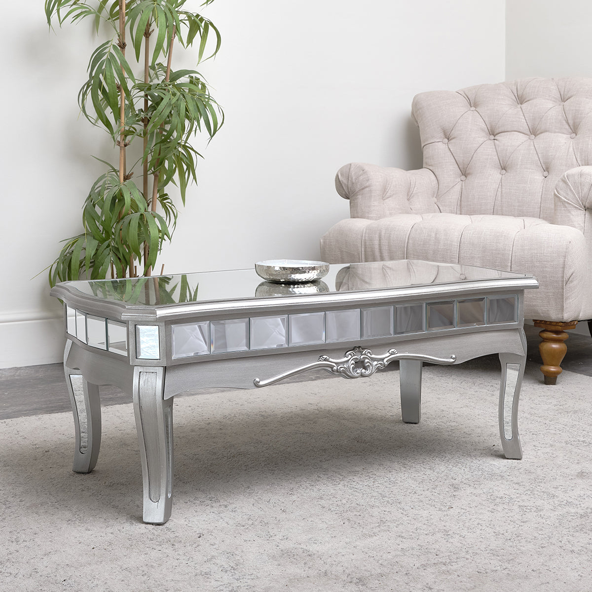 Mirrored Coffee Table - Tiffany Range – Melody Maison