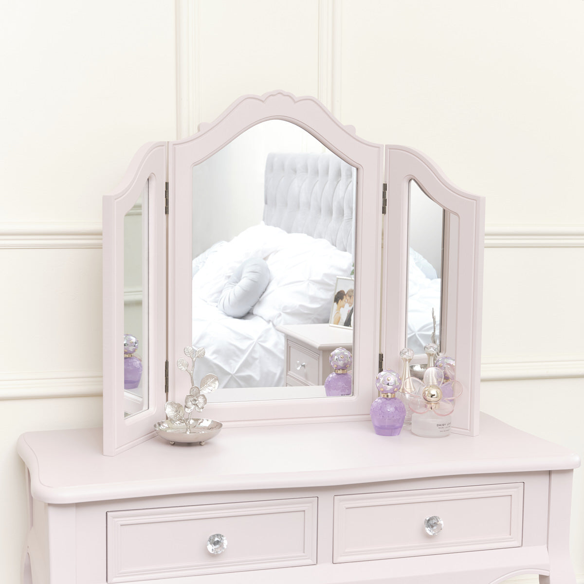 Pink Tabletop Triple Vanity Mirror – Melody Maison Ltd