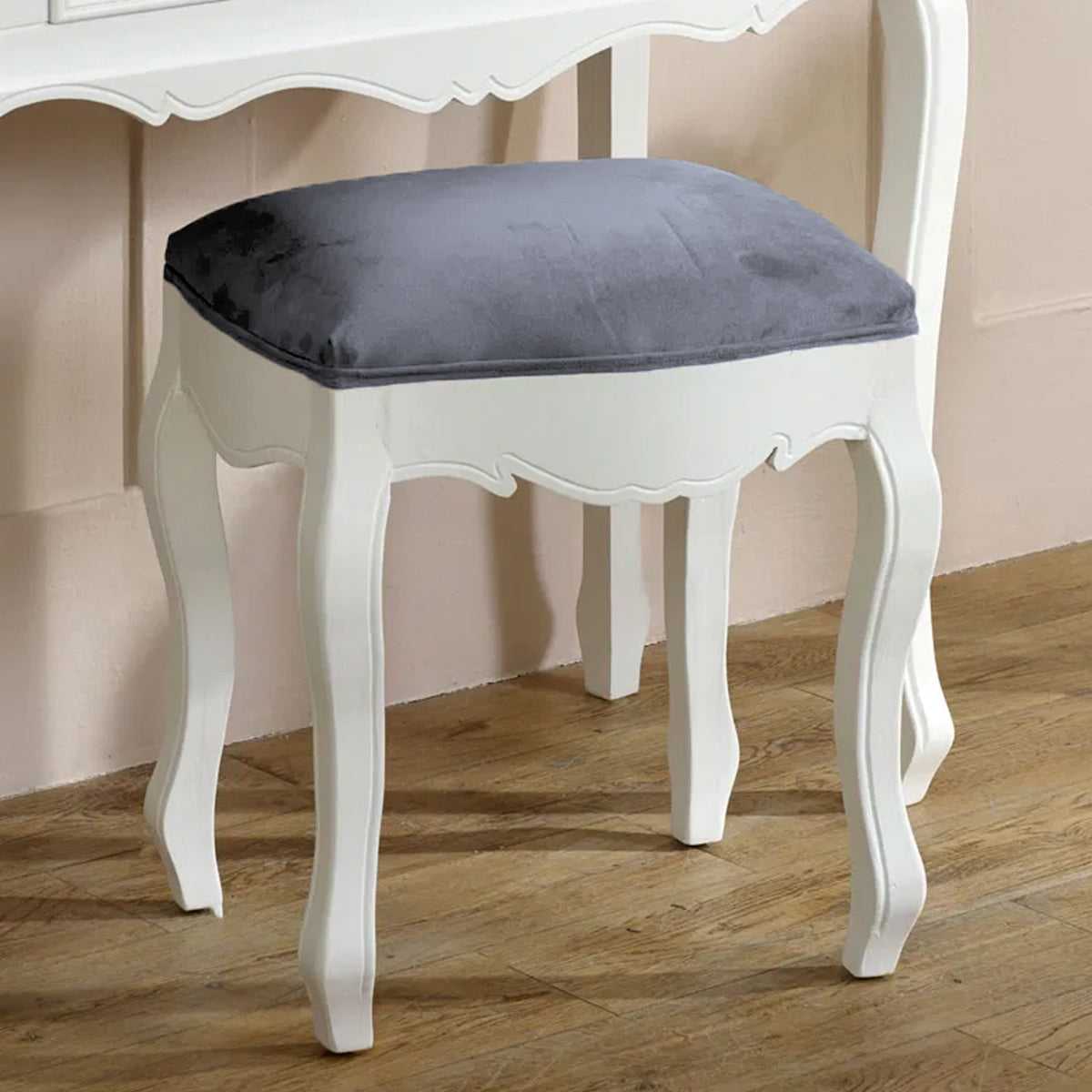 White Dressing Table Stool