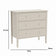 Large 3 Drawer Chest of Drawers - Abbey Pale Ivory Range