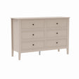 Large 6 Drawer Chest of Drawers - Rowley Taupe Grey Range