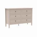 Large 6 Drawer Chest of Drawers - Rowley Taupe Grey Range