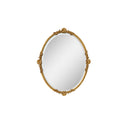 Oval Gold Ornate Wall Mirror 70cm x 56cm