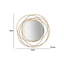 Antique Gold Swirl Wall Mirror - 70cm x 70cm