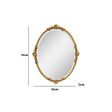 Oval Gold Ornate Wall Mirror 70cm x 56cm