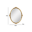 Oval Gold Ornate Wall Mirror 70cm x 56cm