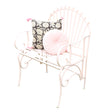 Ornate Pink Metal Painted Garden Chair 62cm