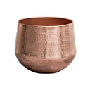 Large Round Copper Patterned Planter