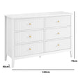 Large 6 Drawer Chest of Drawers - Hales White Range