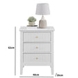 Large Chest of Drawers and Pair of Bedside Tables - Hales White Range