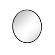 Large Round Black Framed Wall Mirror 80cm x 80cm