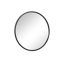 Large Round Black Framed Wall Mirror 80cm x 80cm