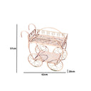 Pink Round Garden Bar Cart Drinks Trolley Style Plant Stand