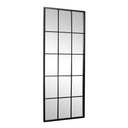 Extra Large Matt Black Window Mirror 144cm x 59cm