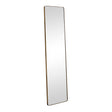 Tall Brushed Gold Thin Framed Wall Mirror / Leaner Mirror 42cm x 156cm