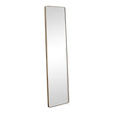 Tall Brushed Gold Thin Framed Wall Mirror / Leaner Mirror 42cm x 156cm