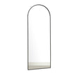 Large Black Arched Leaner Mirror 150cm x 60cm