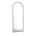 Large Black Arched Leaner Mirror 150cm x 60cm