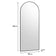 Large Black Arched Wall / Leaner Mirror - 180cm x 80cm