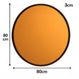 Round Smoked Copper Wall Mirror 80cm x 80cm