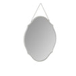 Vintage Frameless Bevelled Wall Mirror 38cm x 50cm