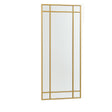 Gold Framed Art Deco Wall / Leaner Mirror 54cm x 142cm
