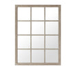 Large Rustic Wooden Window Wall Mirror 120cm x 90cm