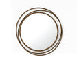 Large Antique Gold Swirl Wall Mirror - 88cm x 85cm