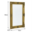 Large Ornate Gold Wall / Leaner Mirror 78cm x 158cm