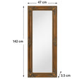 Tall Gold Wall Mirror 47cm x 142cm