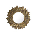 Large Antique Gold Round Sunburst Mirror - 74cm x 74cm