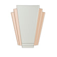 Pink Art Deco Fan Wall Mirror - 60cm x 48cm