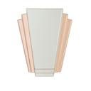 Pink Art Deco Fan Wall Mirror - 60cm x 48cm