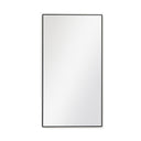 Large Black Thin Framed Wall Mirror 100cm x 50cm