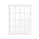 Large Matte White Window Mirror 130cm x 95cm