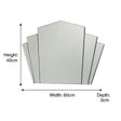 Art Deco Fan Frameless Wall Mirror 40cm x 60cm