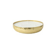 Round Hammered Gold 3 Wick Candle Pot