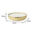 Round Hammered Gold 3 Wick Candle Pot