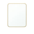 Gold Curved Framed Wall Mirror 50cm x 40cm