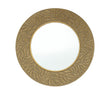 Round Antique Gold Effect Filigree Mirror 90cm x 90cm