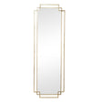 Gold Art Deco Wall Mirror 142cm x 47cm