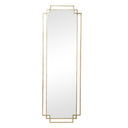 Gold Art Deco Wall Mirror 142cm x 47cm