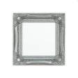 Set of 4 Ornate Silver Wall Mirrors With Bevelled Glass