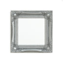 Set of 4 Ornate Silver Wall Mirrors With Bevelled Glass
