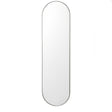 Silver Oval Framed Wall Mirror 140cm x 40cm