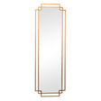Copper Art Deco Wall Mirror 142cm x 47cm