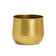 Gold Hammered Metal Planter 20cm x 20cm