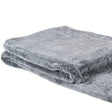 Large Light Grey Faux Fur Throw - 180cm x 135cm