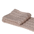 Large Pale Taupe Cable Knit Throw - 160cm x 150cm